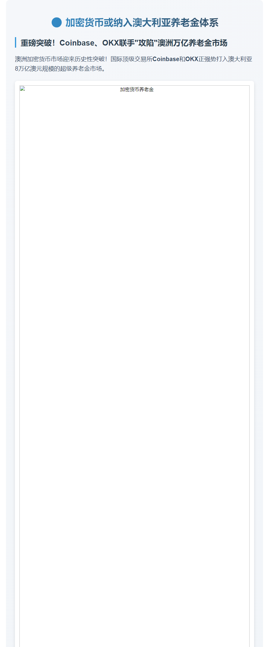 加密货币或纳入澳大利亚养老金体系