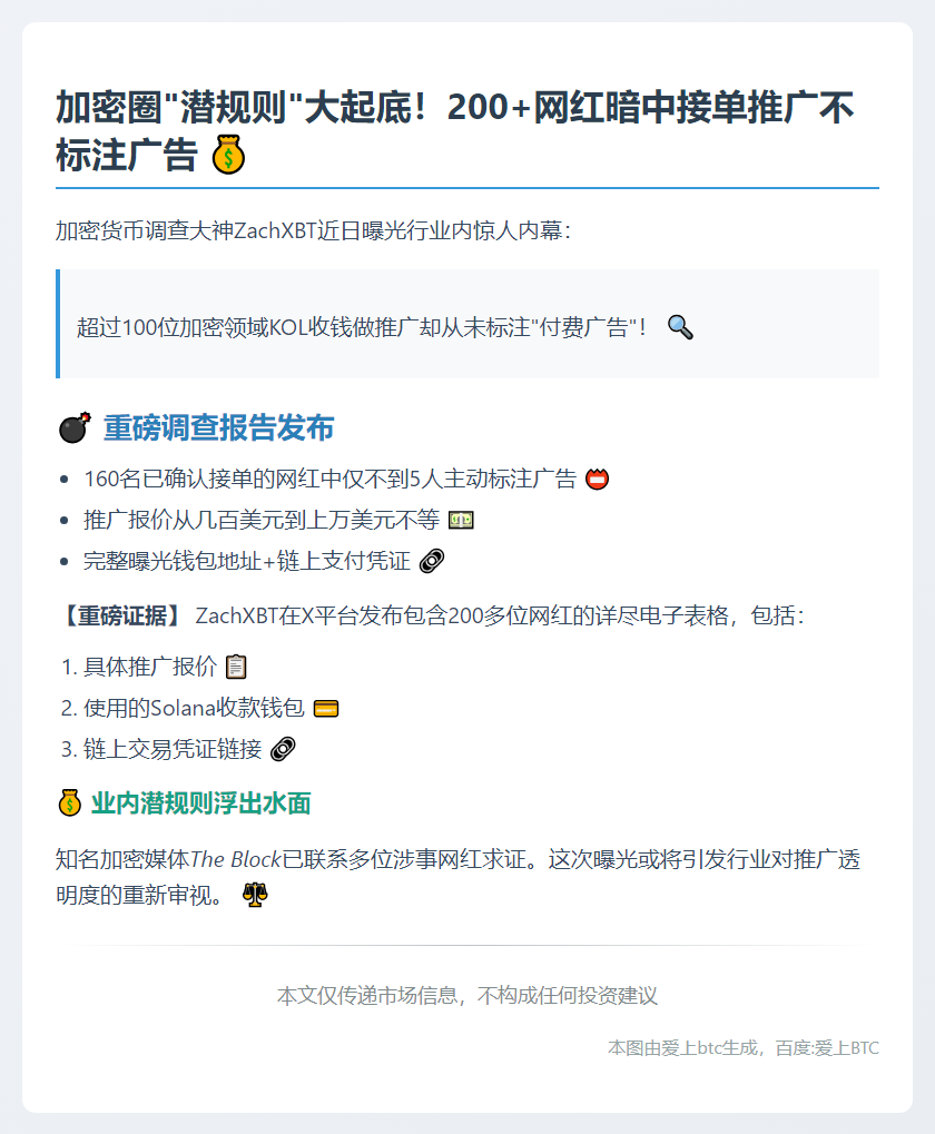 逾百加密网红推广未披露付费