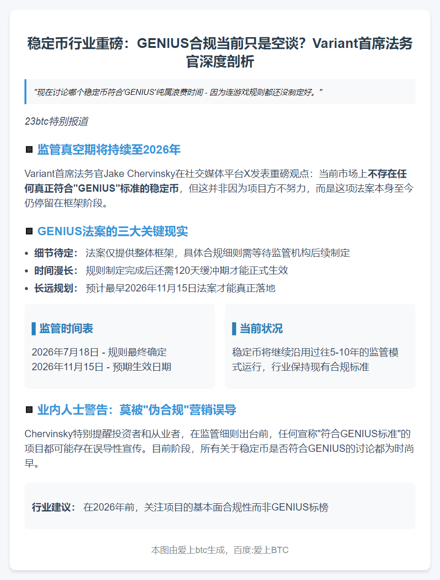 Variant法务官：尚无合规稳定币，