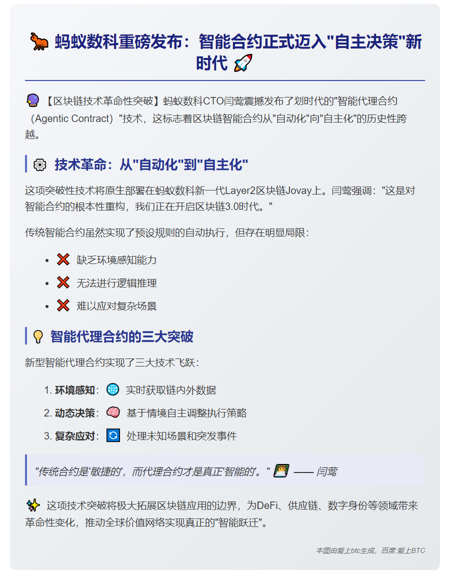 蚂蚁数科CTO闫莺发布智能代理合约