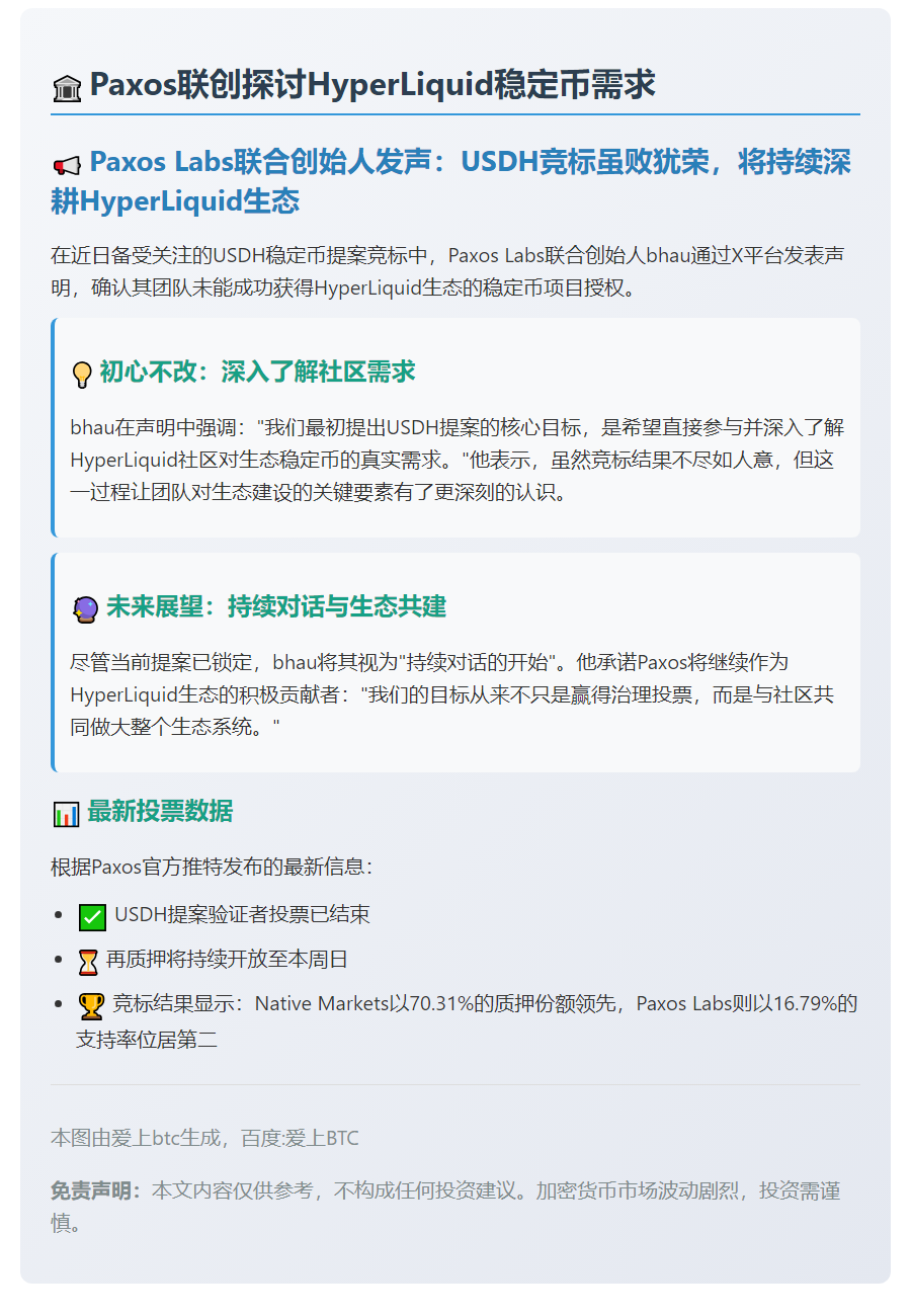 Paxos联创探讨HyperLiquid稳定币需求