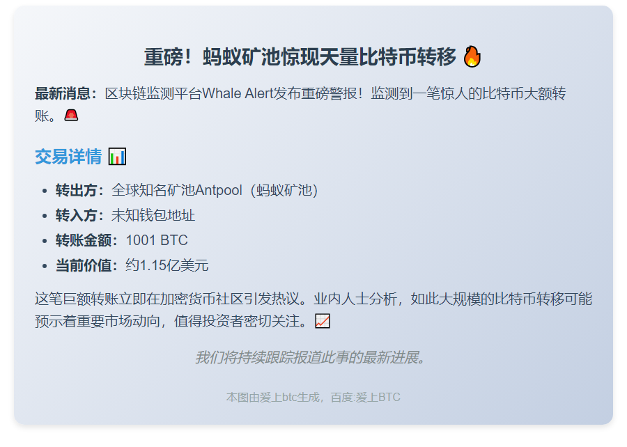 千枚比特币转至未知钱包