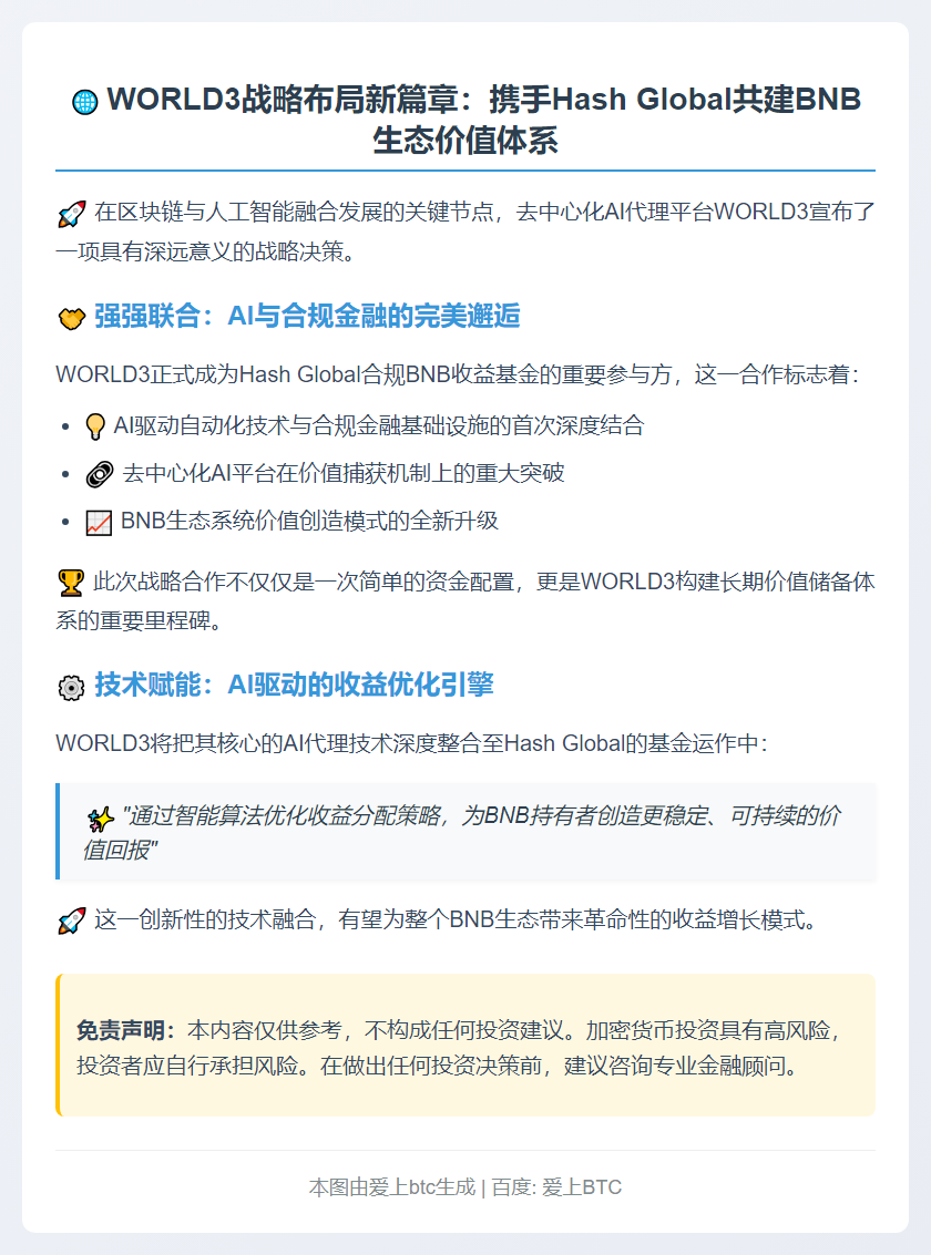 WORLD3投资Hash Global BNB基金