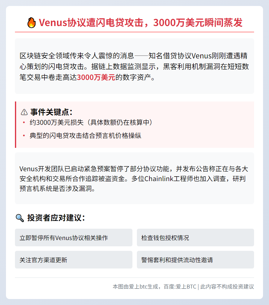 Venus协议被黑损失3000万