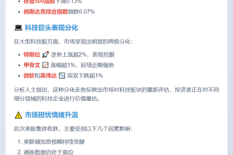 美股三大指数齐跌