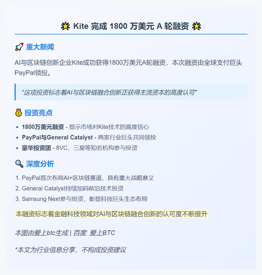 Kite 完成 1800 万美元 A 轮融资