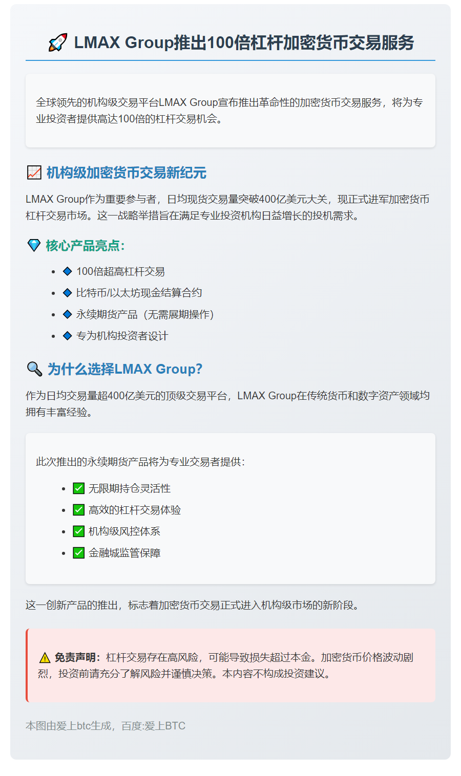 LMAX Group推100倍杠杆加密交易