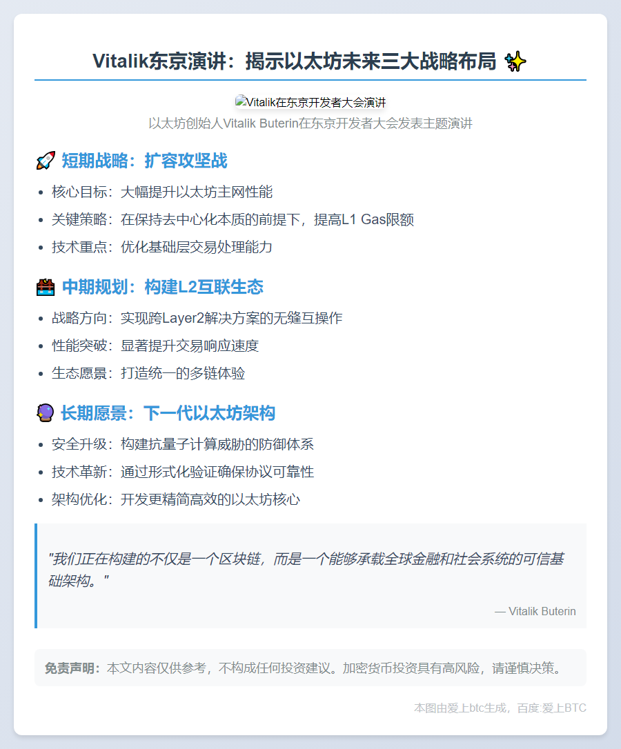 Vitalik：以太坊短期扩容，中期跨L2互通