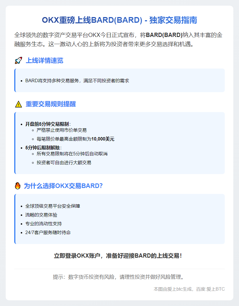 OKX上线BARD代币
