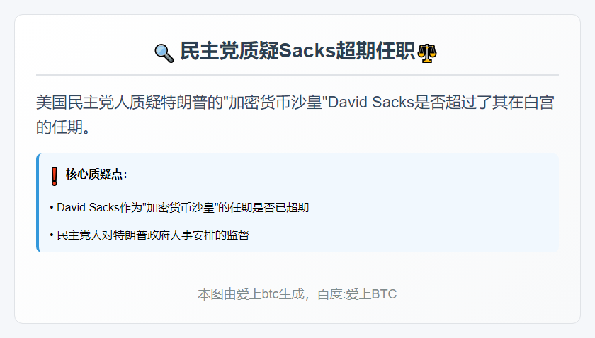 民主党质疑Sacks超期任职