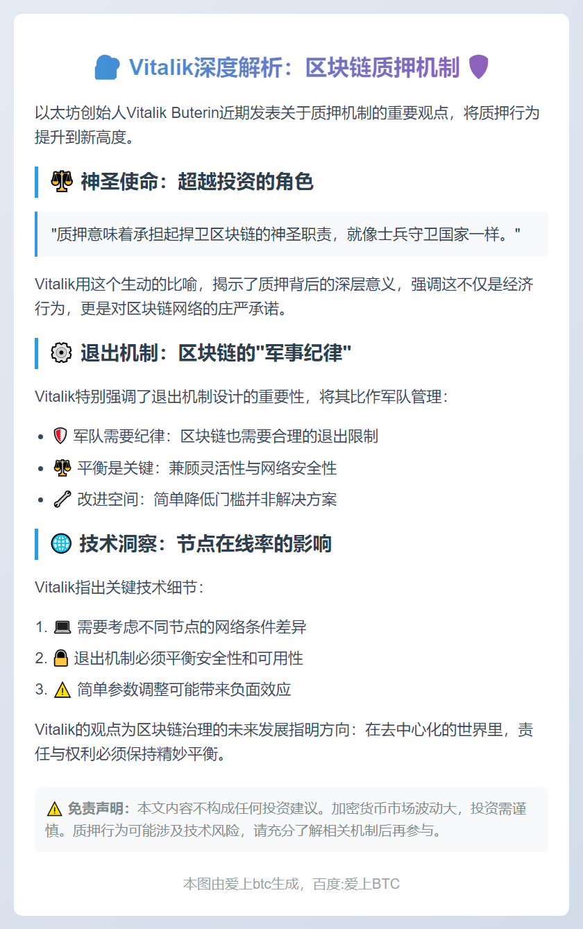 Vitalik：质押是捍卫区块链的关键