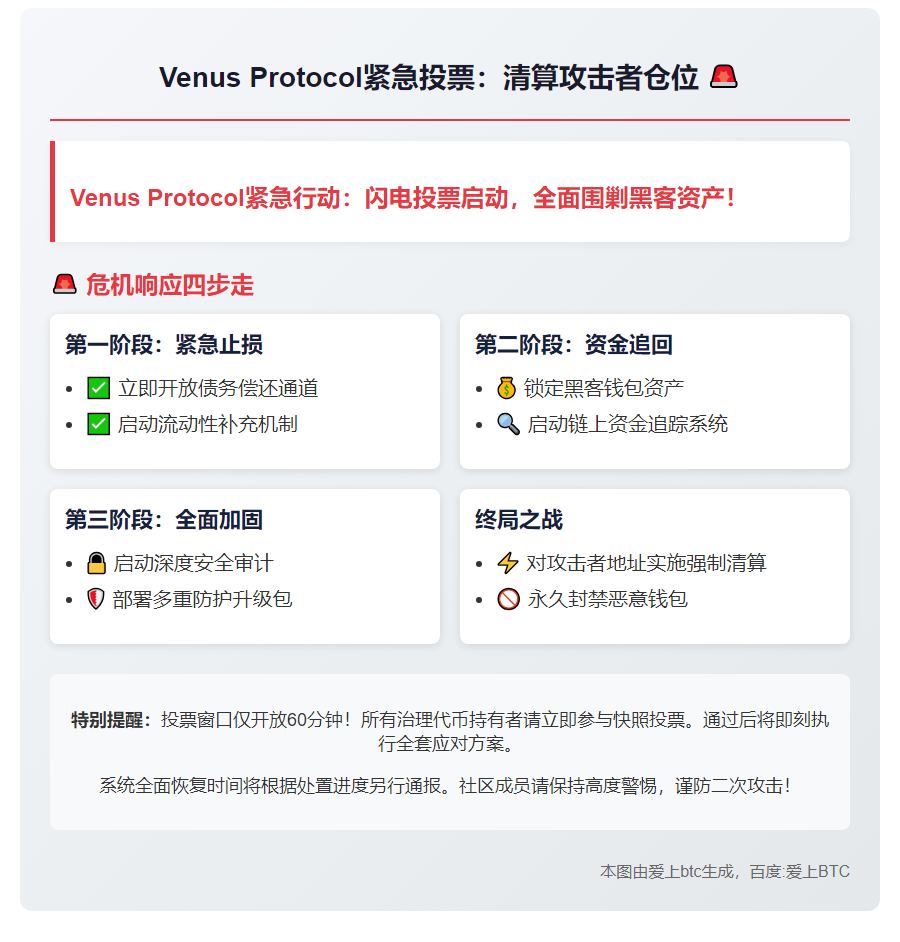 VenusProtocol紧急投票：清算攻击者仓位