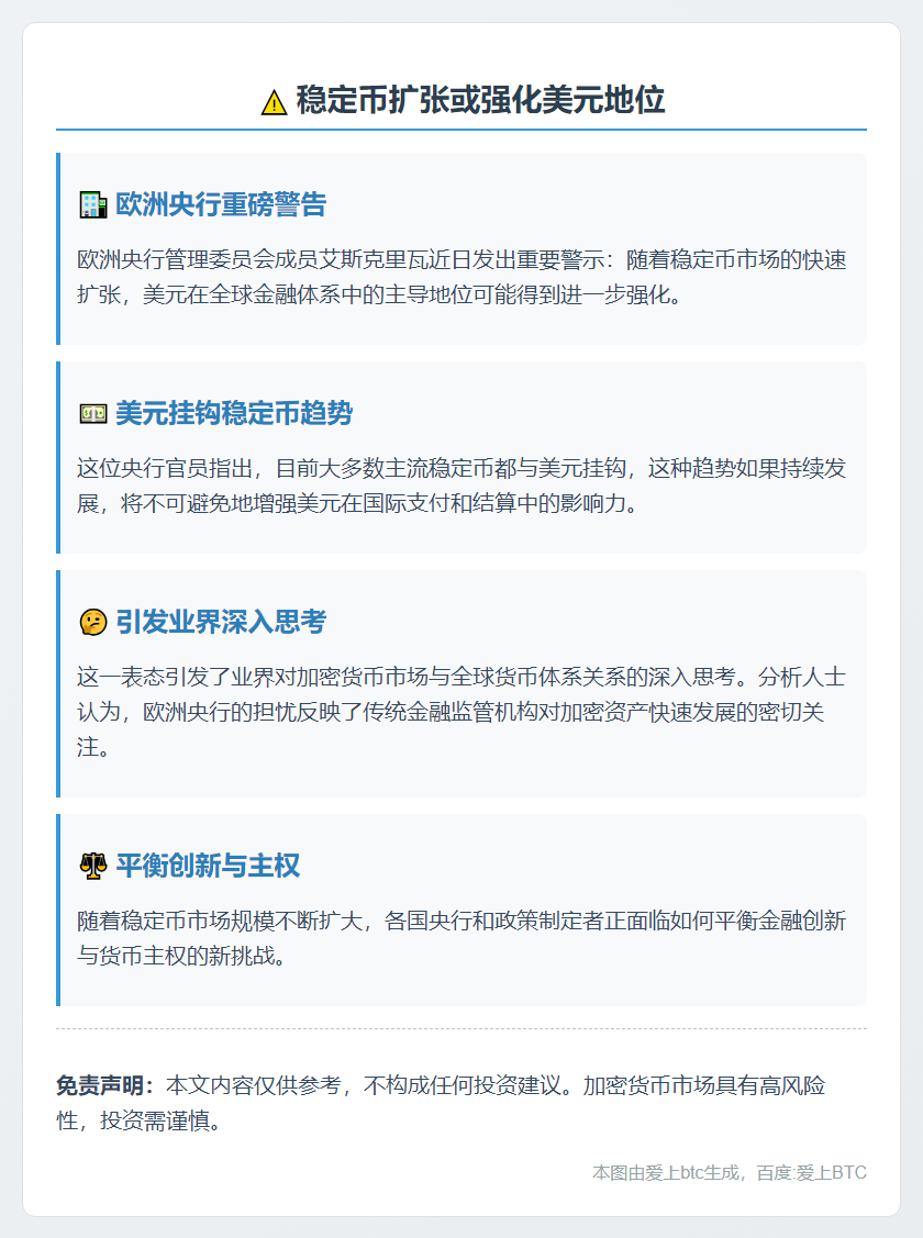 稳定币扩张或强化美元地位