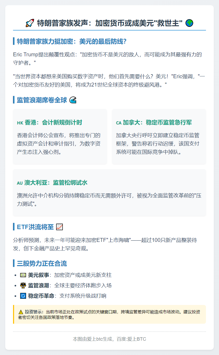 Eric Trump：加密将