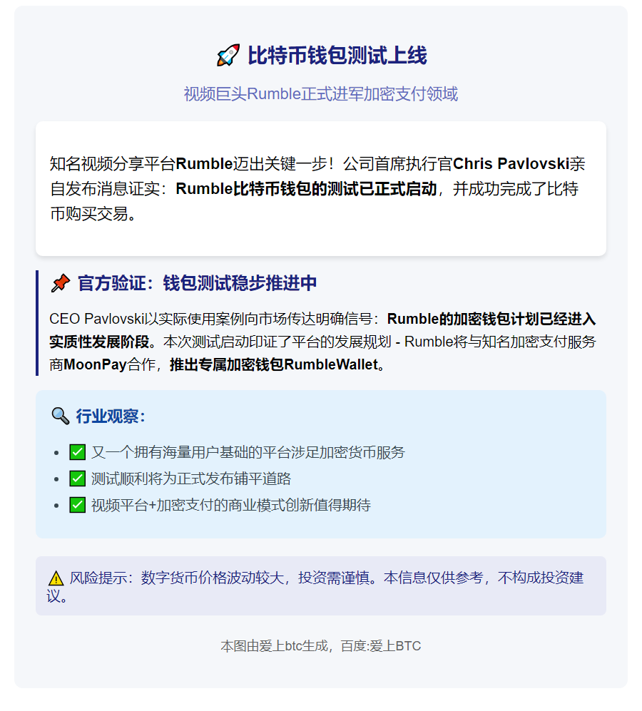 比特币钱包测试上线