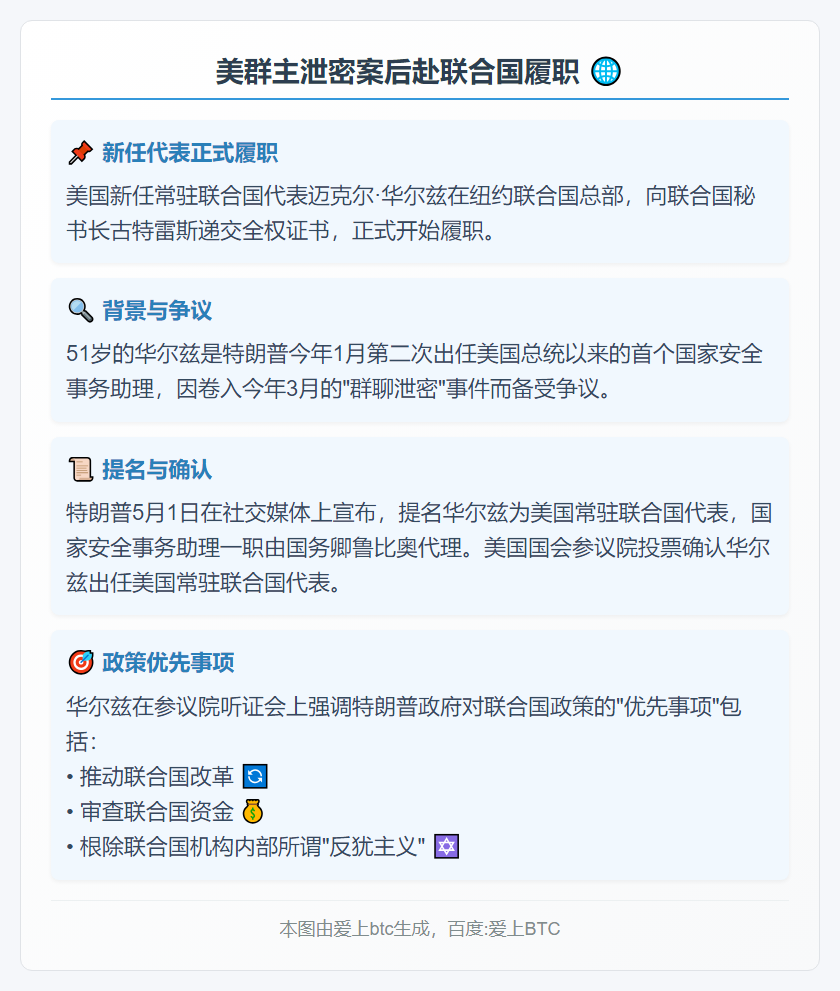 美群主泄密案后赴联合国履职