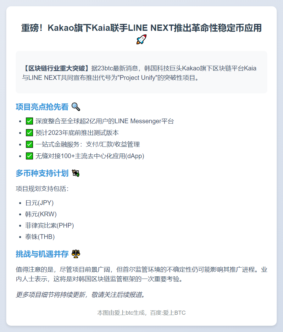 Kakao与LINE联手推出Project Unify