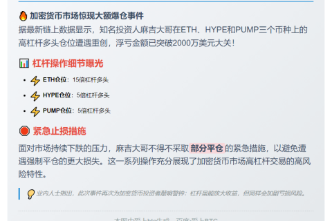 麻吉大哥ETH等持仓浮亏超2000万