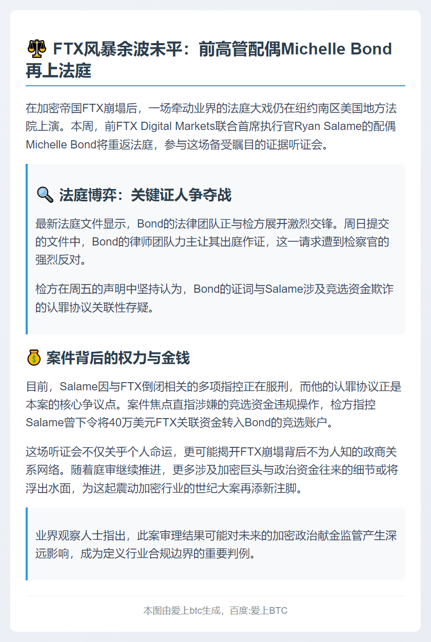 FTX高管配偶案庭审聚焦Salame认罪