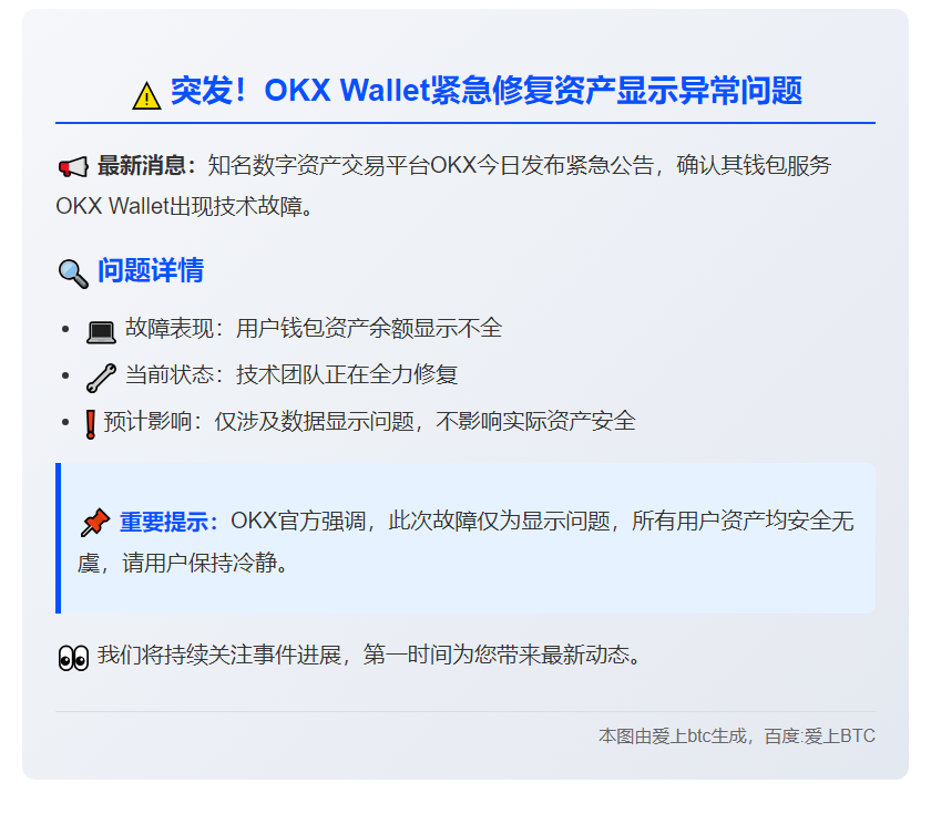 OKX紧急修复钱包余额显示问题