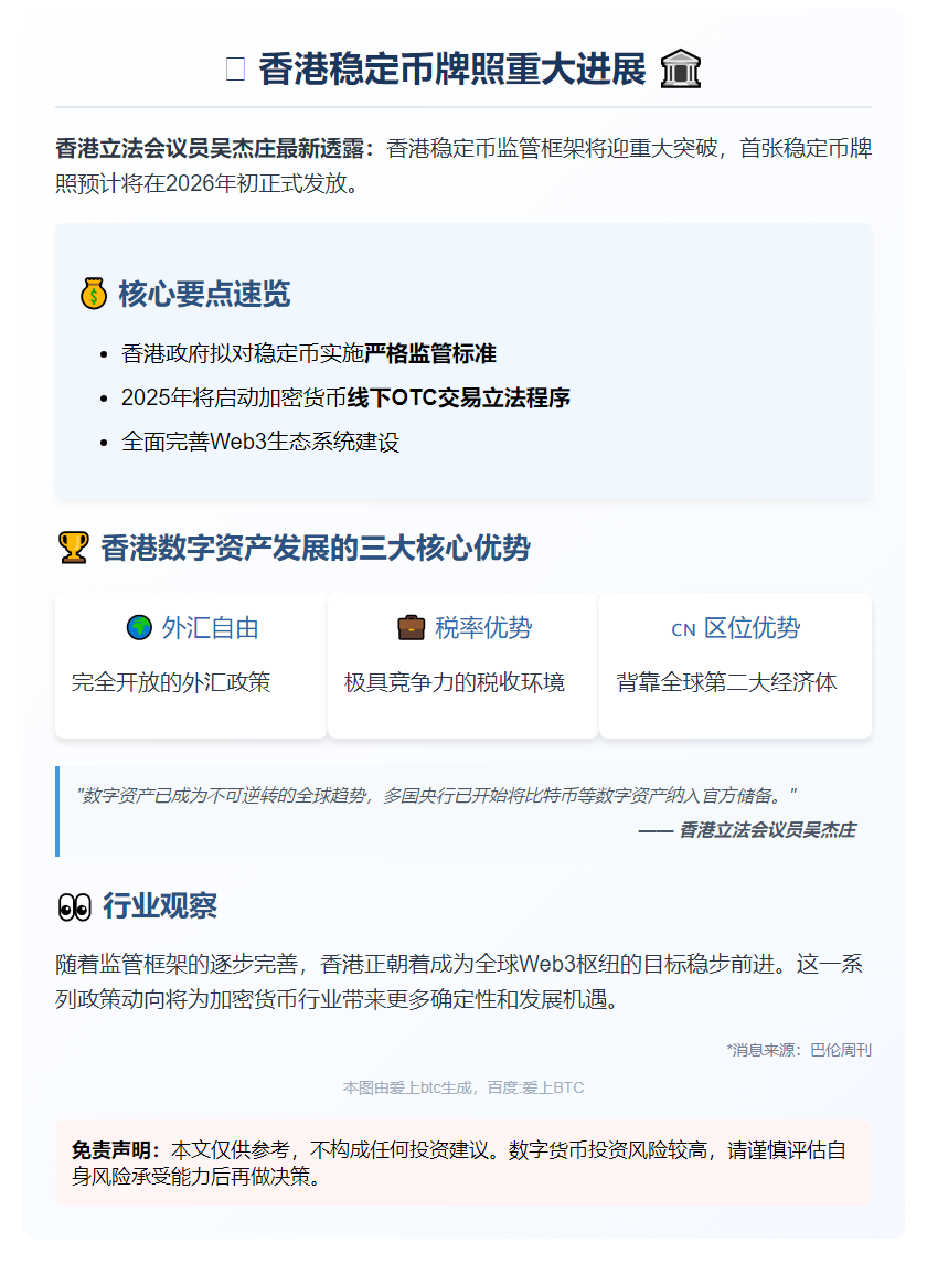 2026年初将首发稳定币牌照