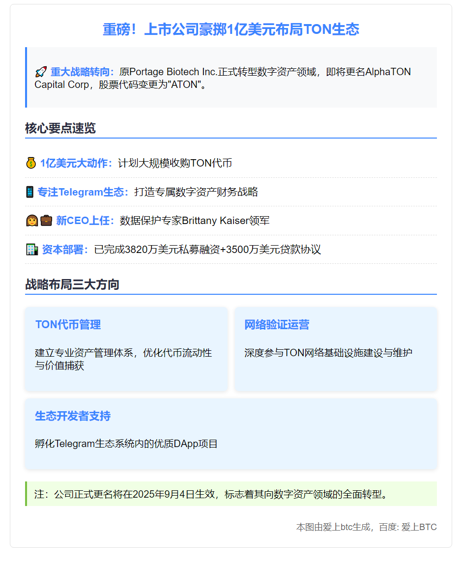 AlphaTON拟斥资1亿美元收购TON