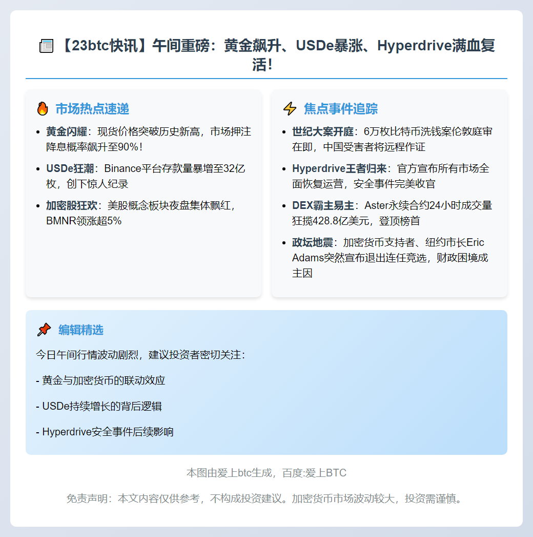 23btc午报 | 9.29午间要闻速览