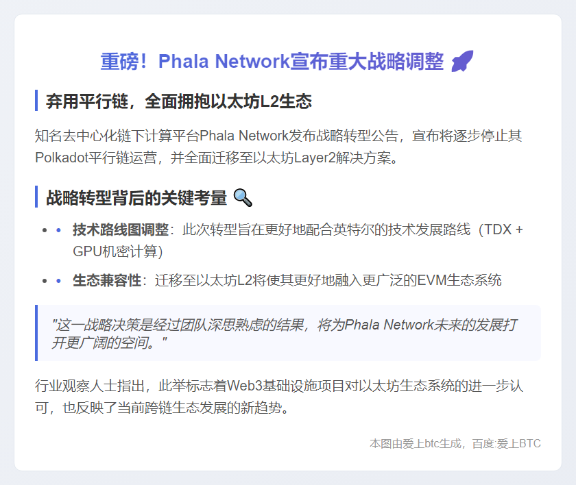 Phala Network将迁移至以太坊L2