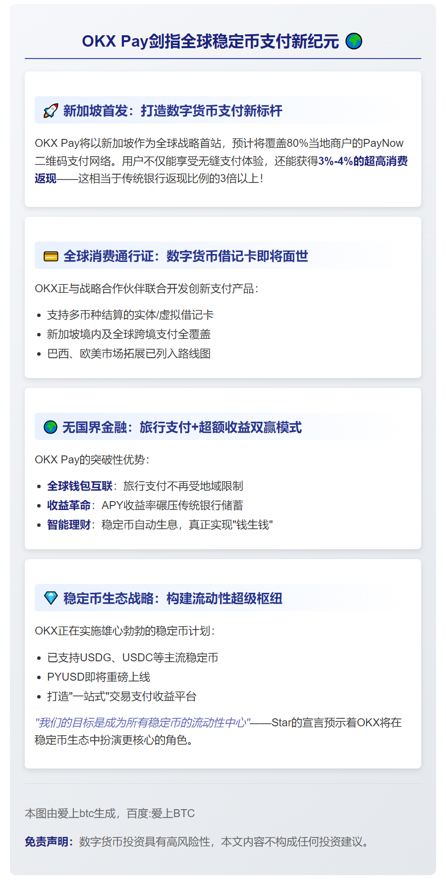 OKX Pay瞄准全球稳定币市场，新加坡首发