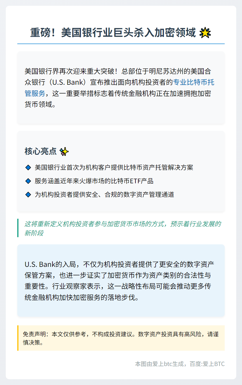 美银启动比特币托管及ETF服务