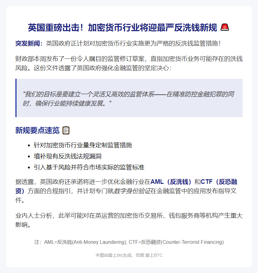 英监管机构拟加密货币反洗钱新规