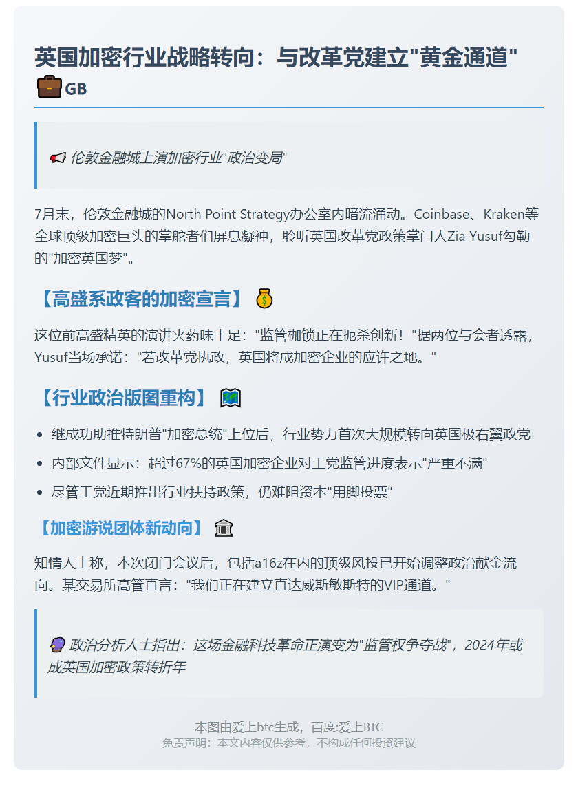 英加密业转向 与改革党走近