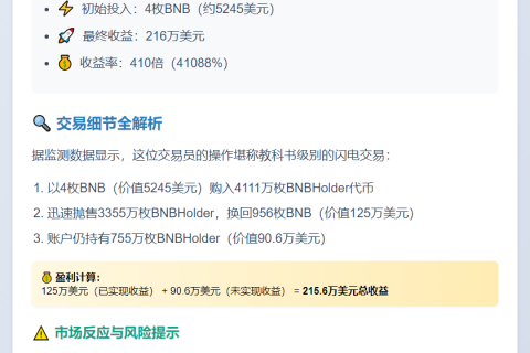 40分钟5245变216万，BNBHolder回报410倍