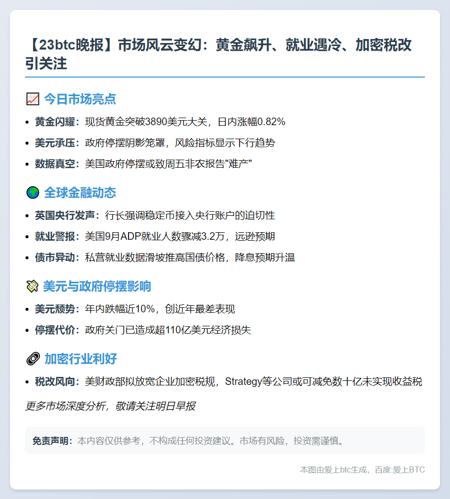 10月1日23btc晚报：重要动态一览