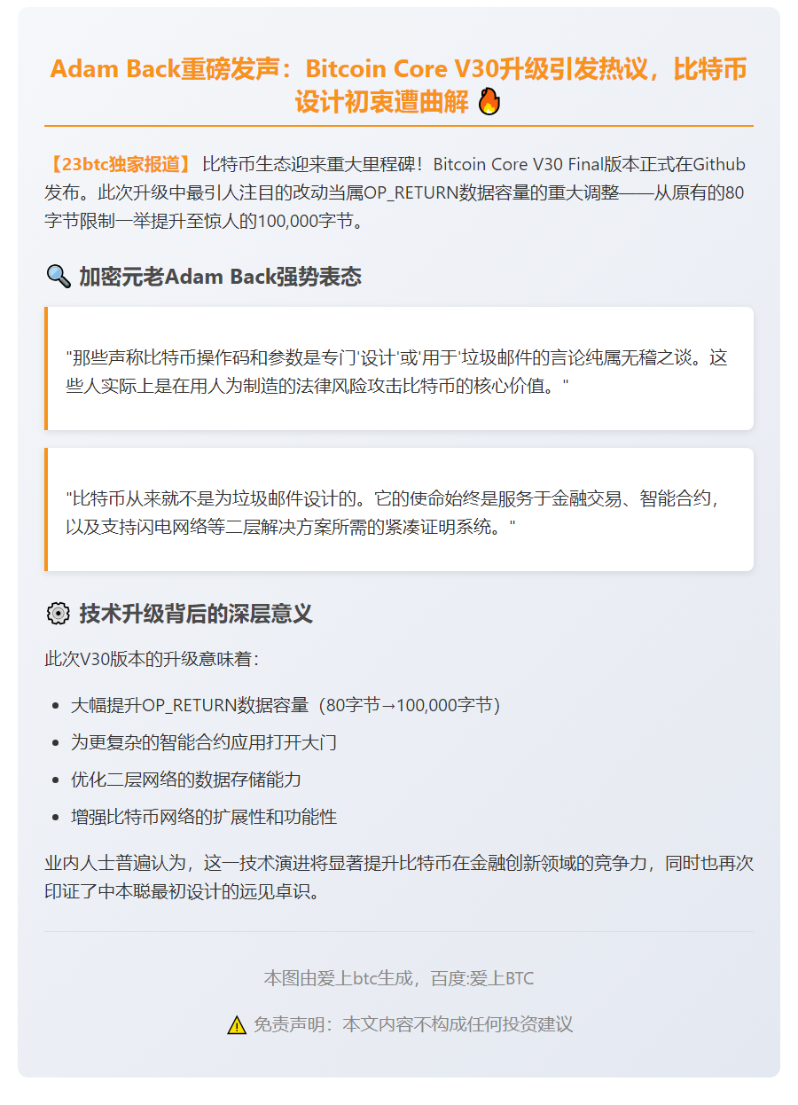 Adam Back谈比特币设计初衷