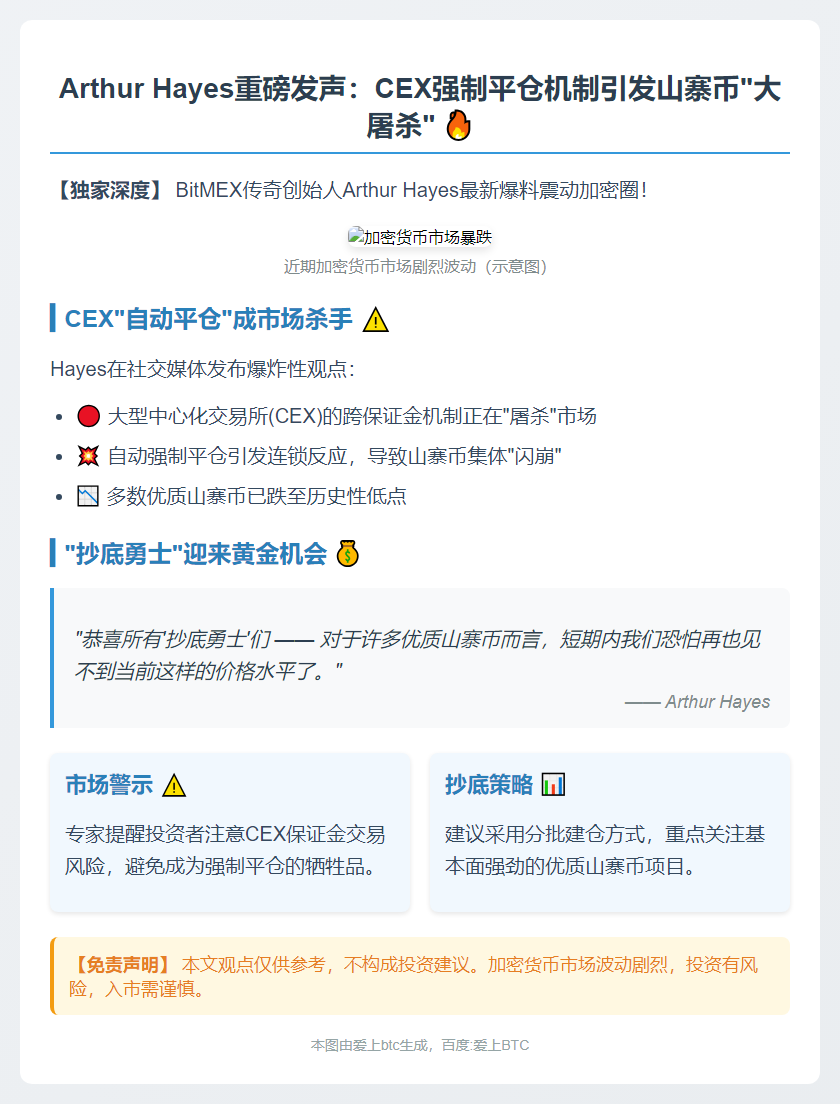 CEX强制平仓致山寨币暴跌