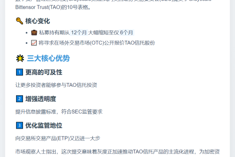 灰度提交TAO信托SEC表格 锁定期缩至6个月