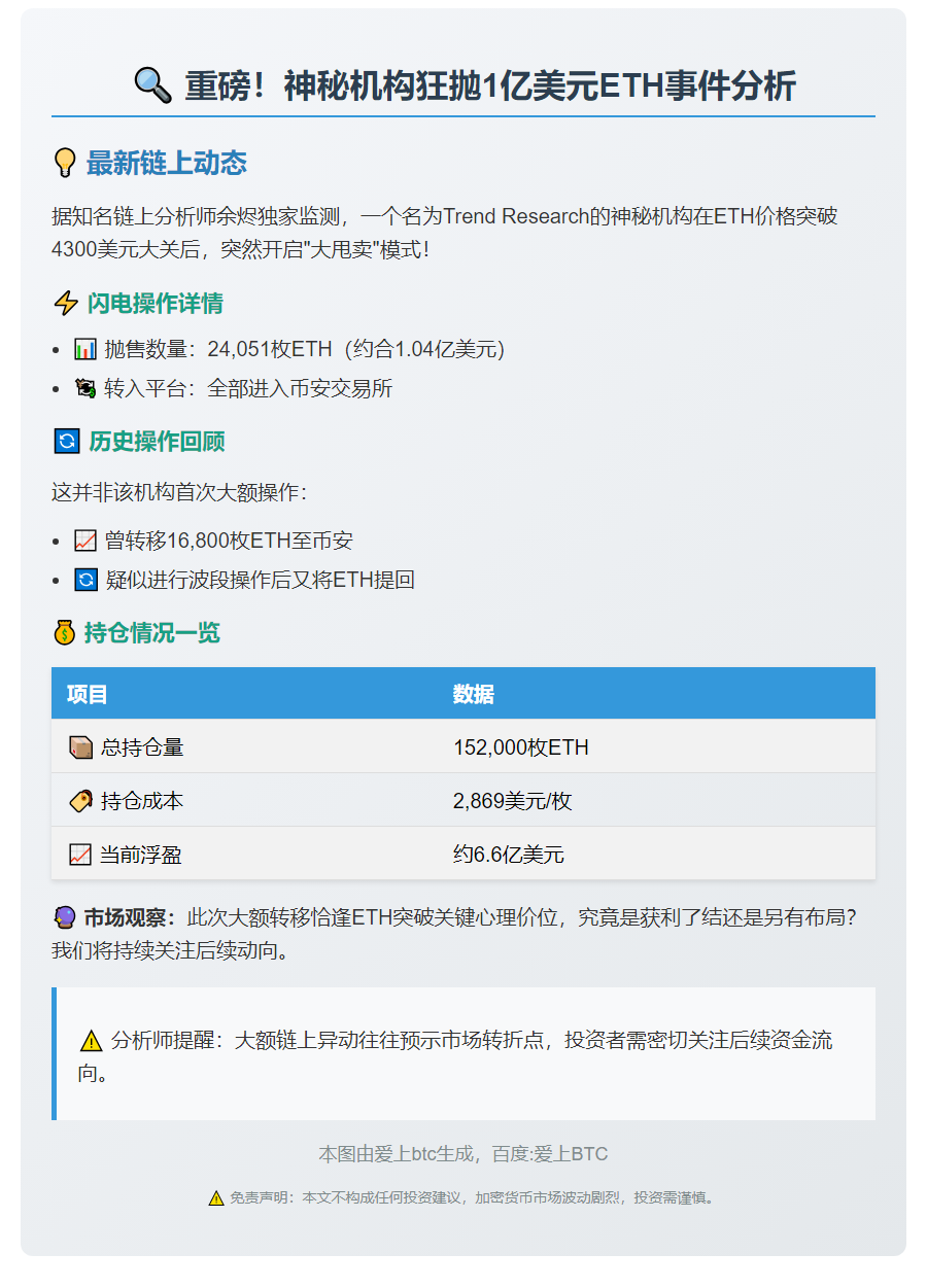 9小时24,051枚ETH转币安