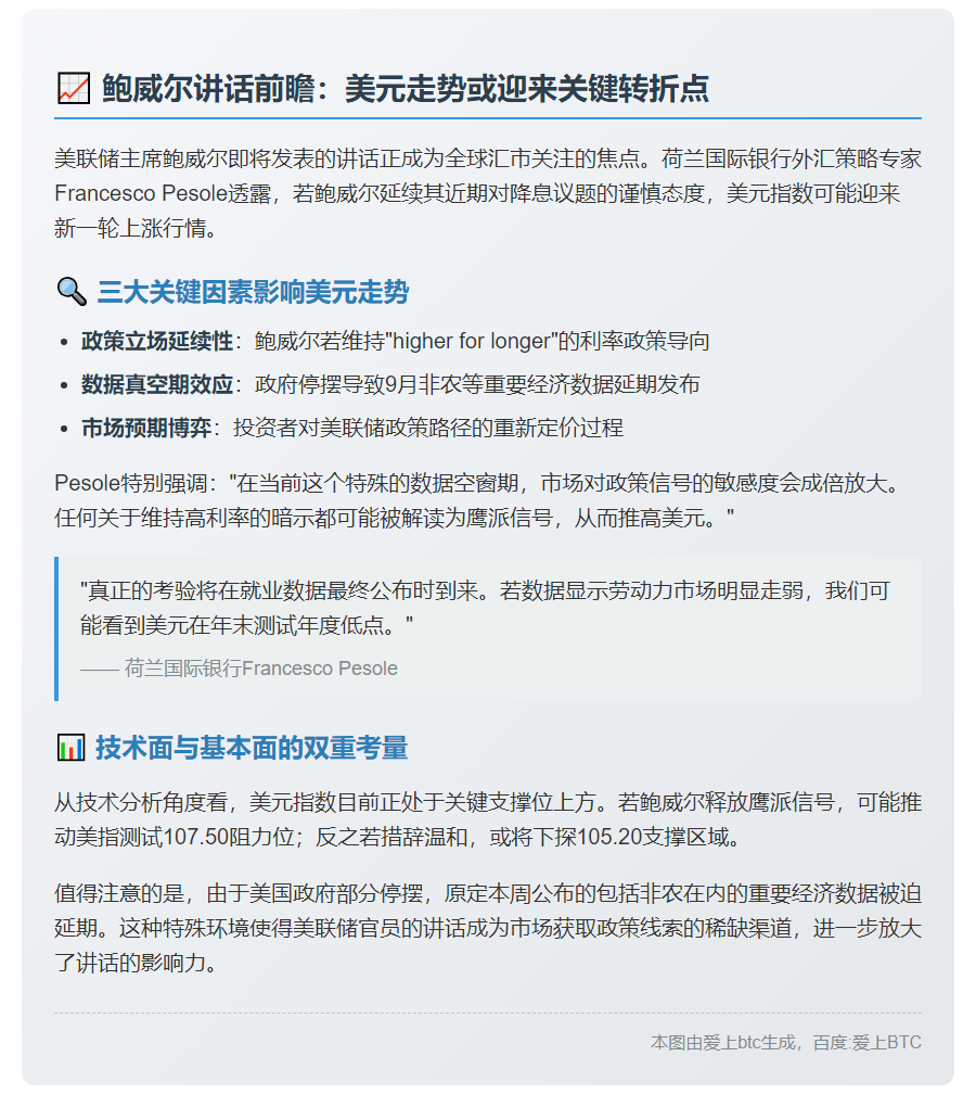 鲍威尔谨慎或推高美元