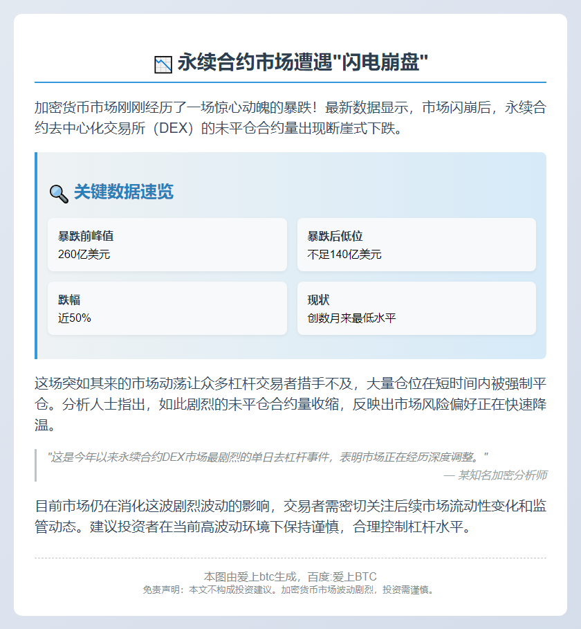 永续合约DEX持仓量腰斩