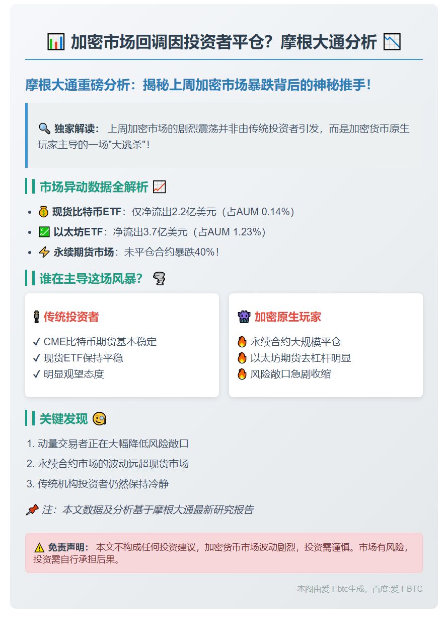 加密市场回调因投资者平仓？摩根大通分析