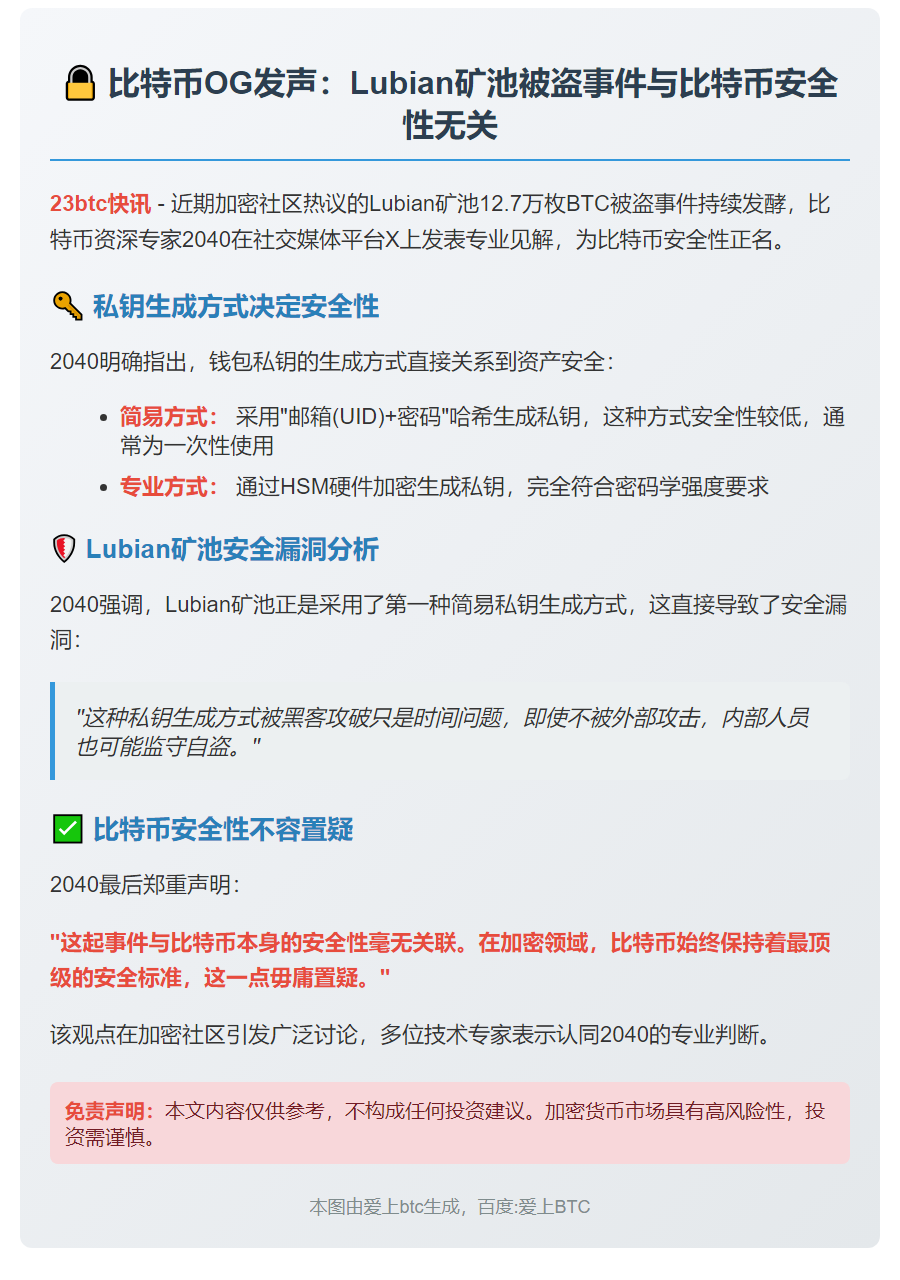 比特币OG：矿池被黑无关比特币安全