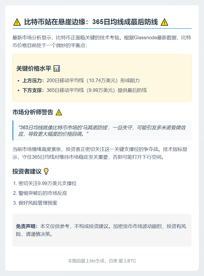 比特币跌破365日均线恐深度调整