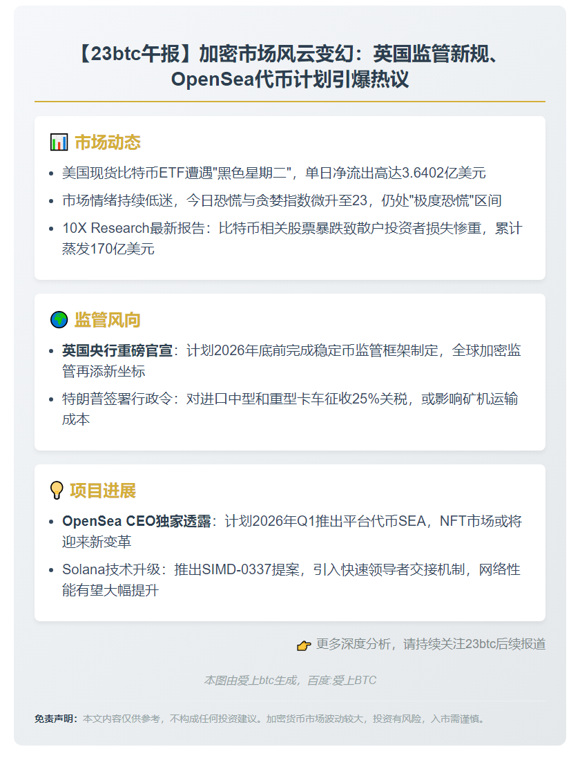23btc午报 | 10月18日重要动态速览