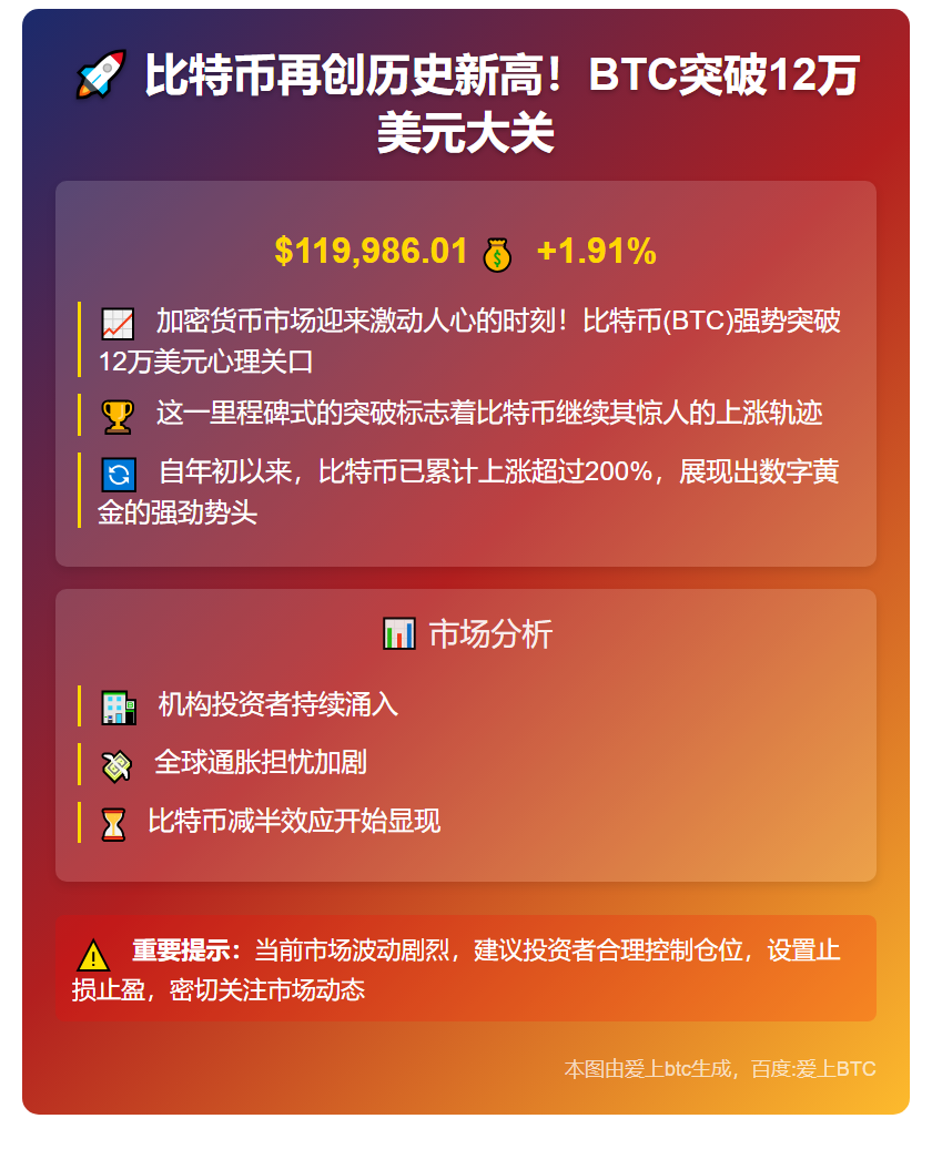 BTC突破12万美元