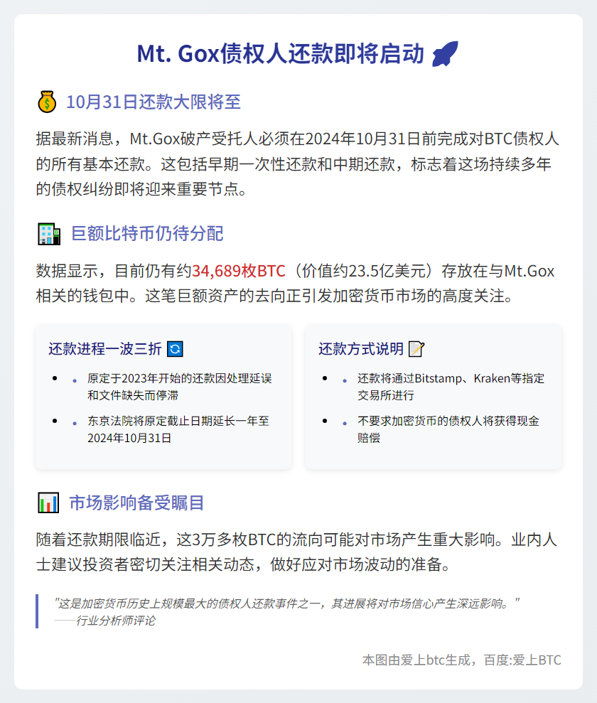 Mt. Gox 10月31日还款