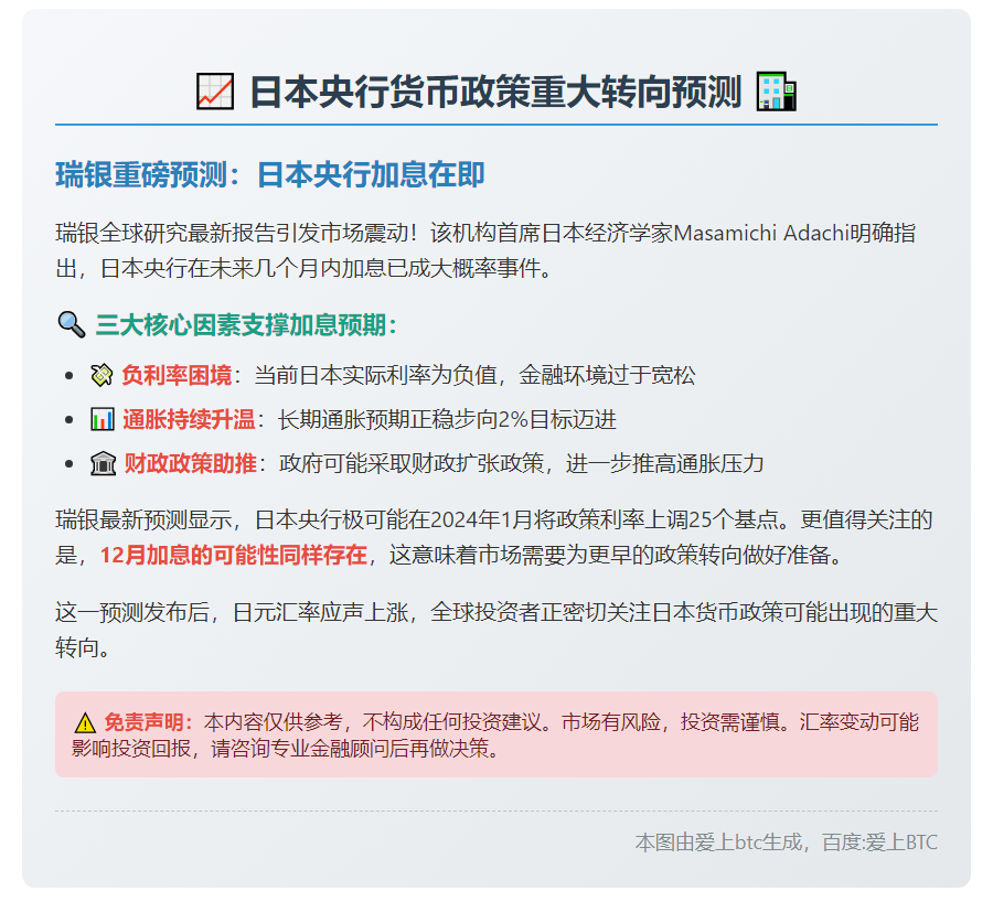 日央行未来数月或加息