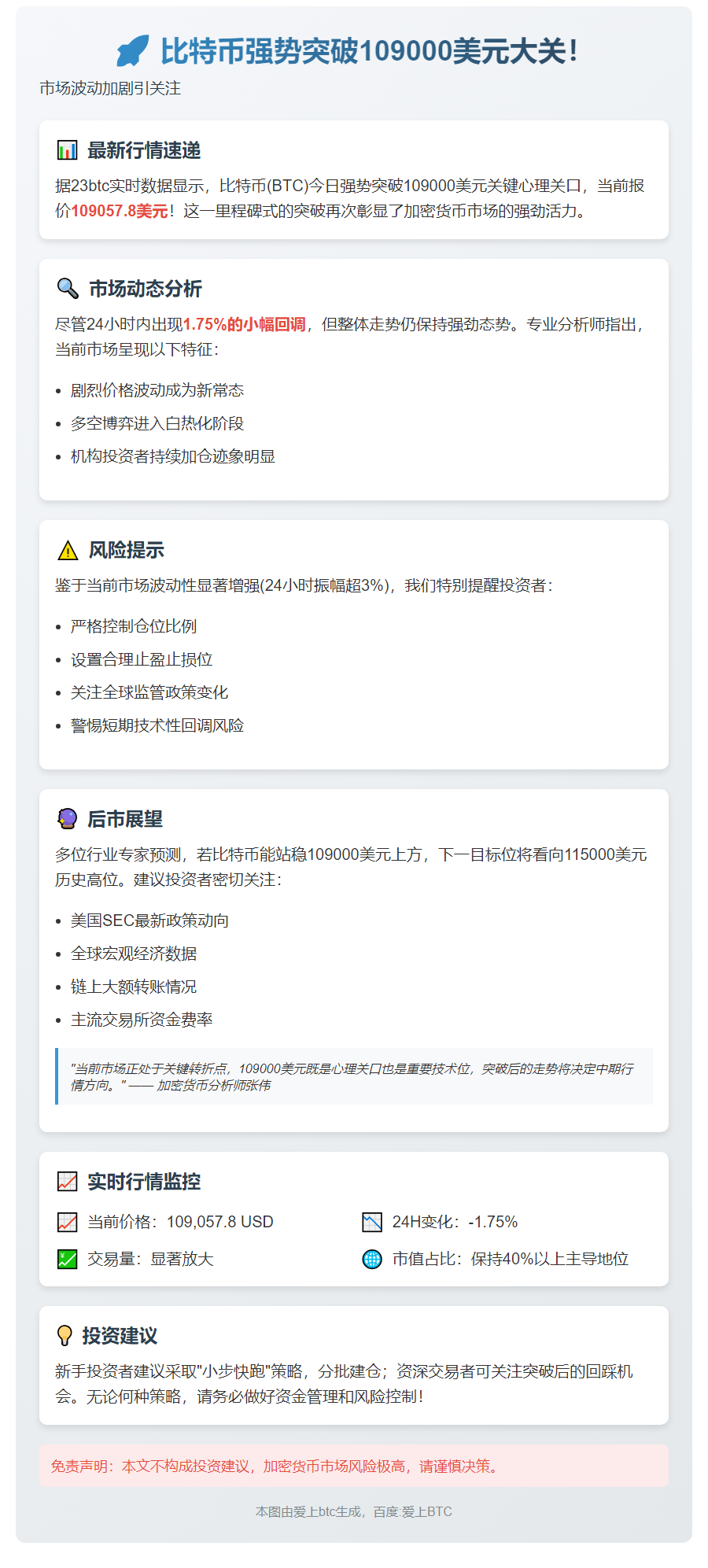 比特币破10.9万美元