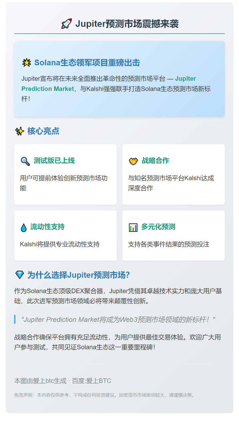 2026年Jupiter将推预测市场