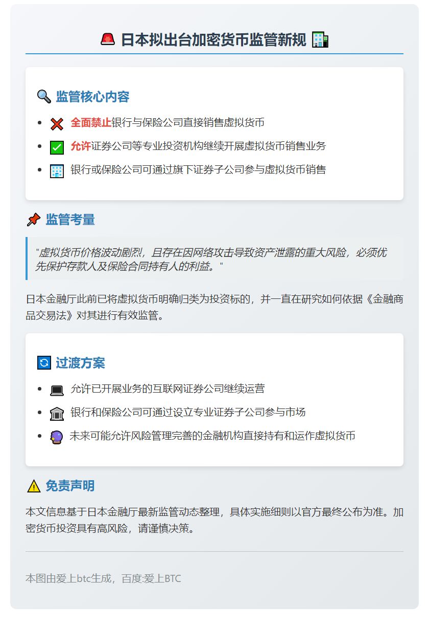 日本拟禁银行保险售虚拟币 证券或可经营